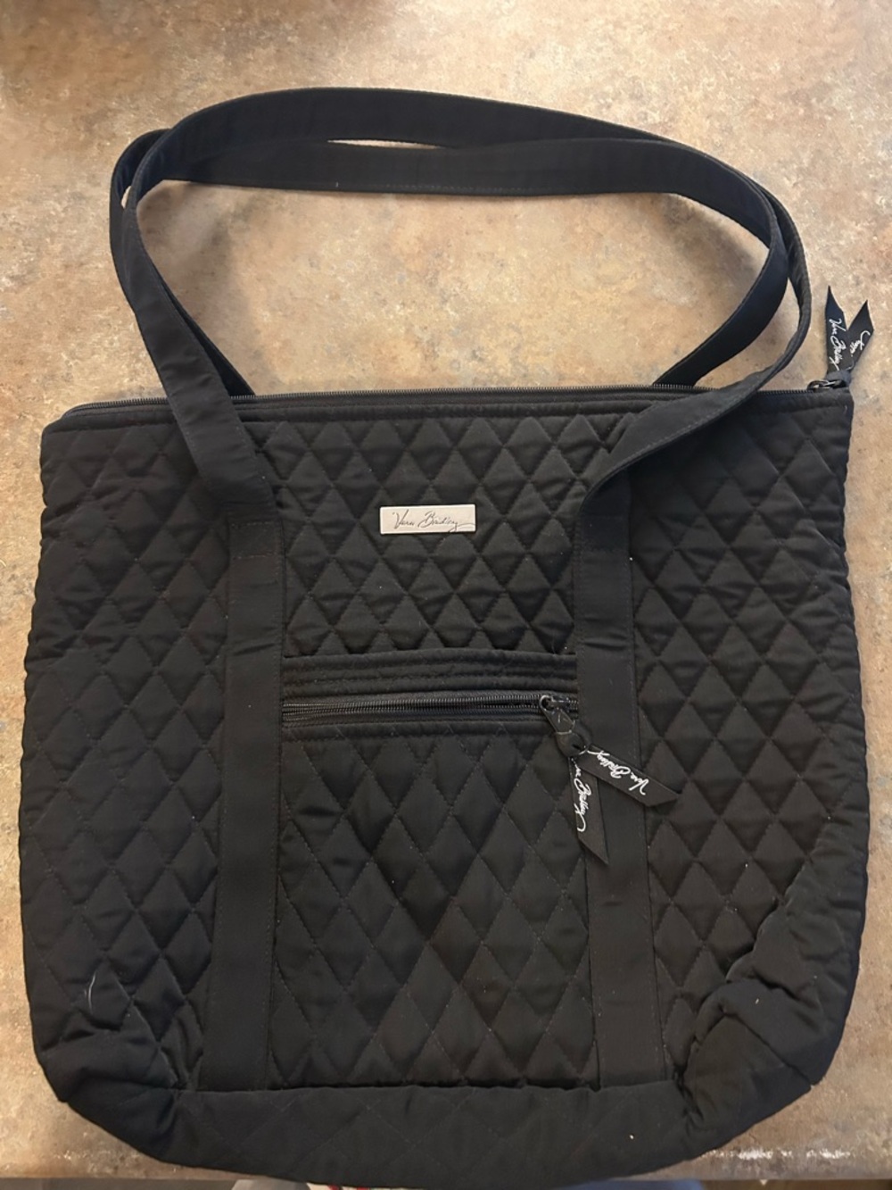 Vera Bradley Classic Black Vera Tote